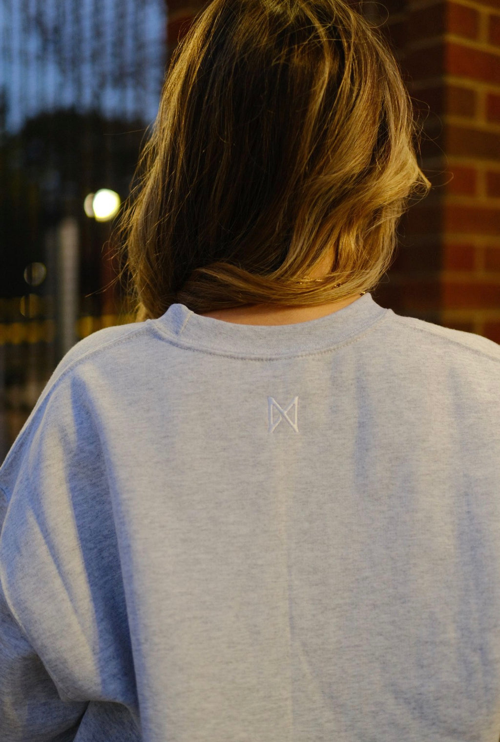 Unisex Embroidered Snowman Crewneck