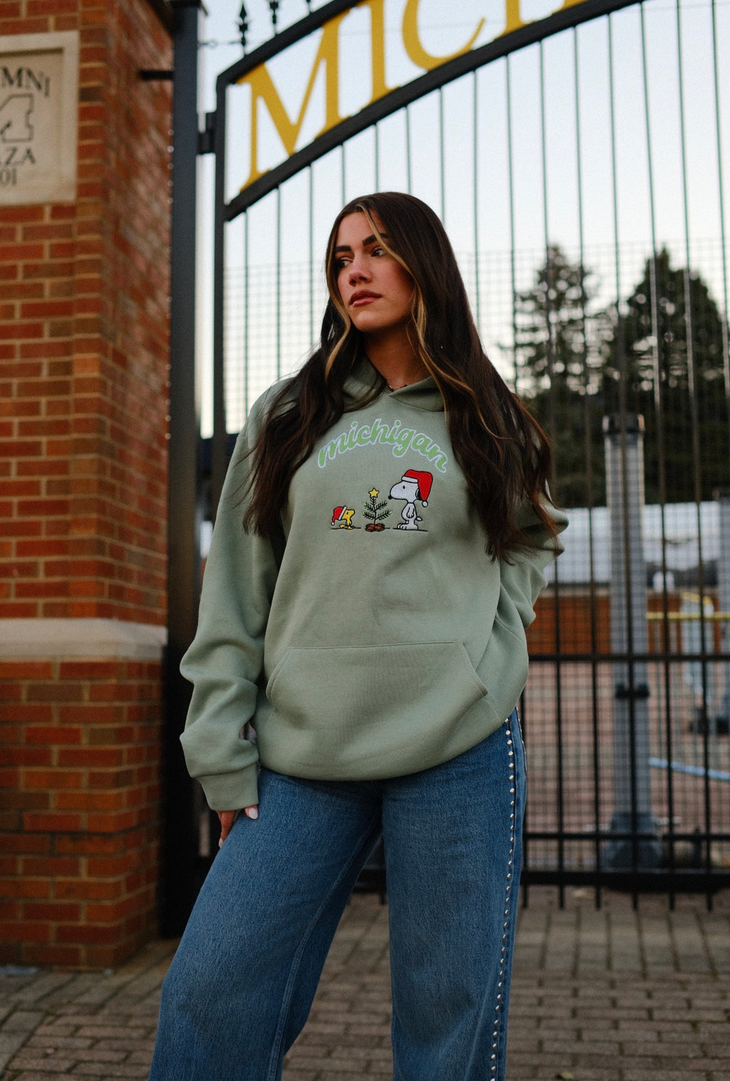 Unisex Embroidered Plant Hoodie
