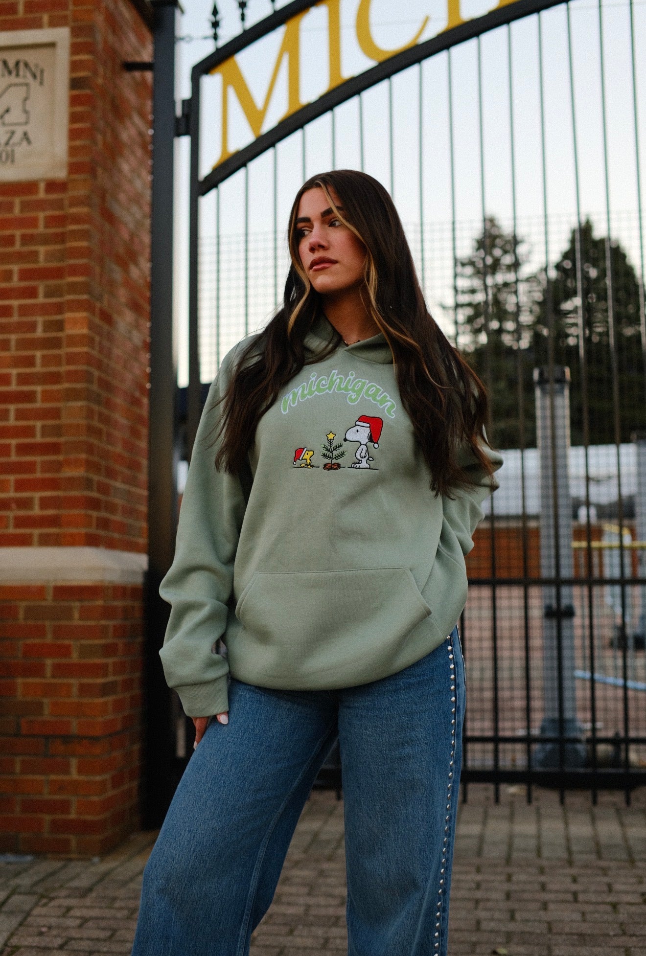 MITTN x Embroidered Snoopy Plant Hoodie