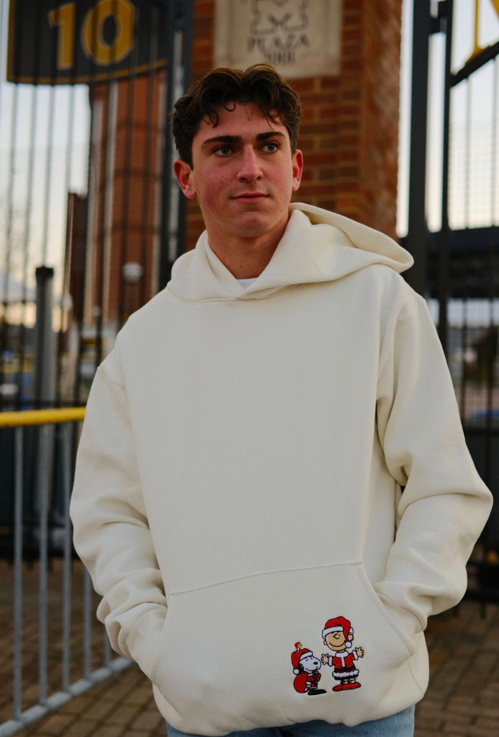 Unisex Embroidered Charlie Brown Hoodie