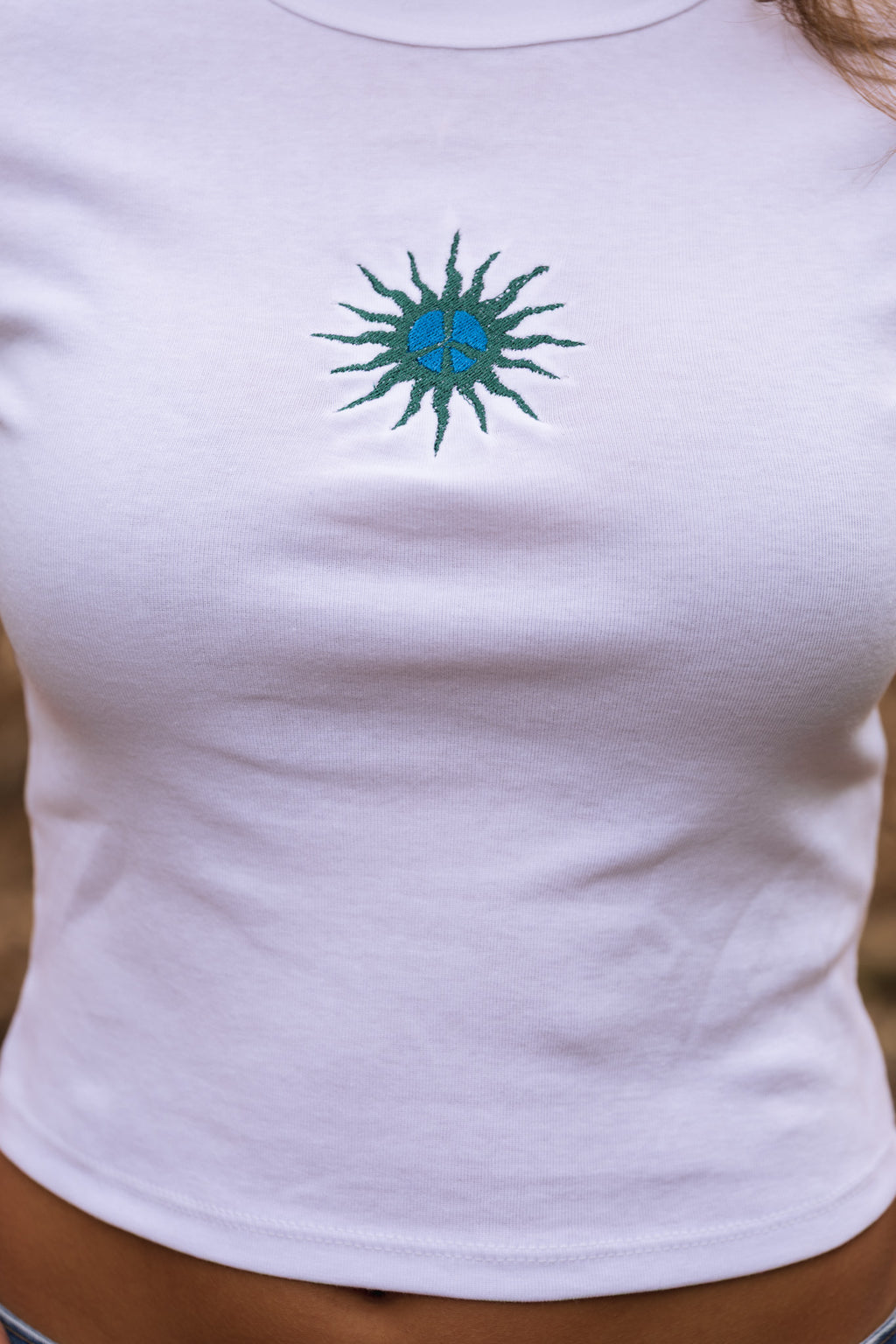 Women's Peace Sun Baby Tee