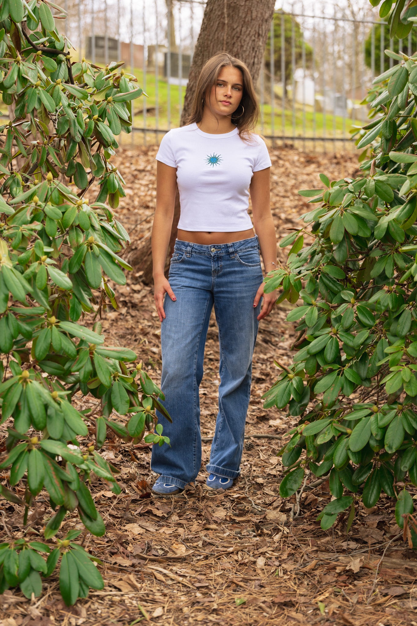 Women's Peace Sun Baby Tee