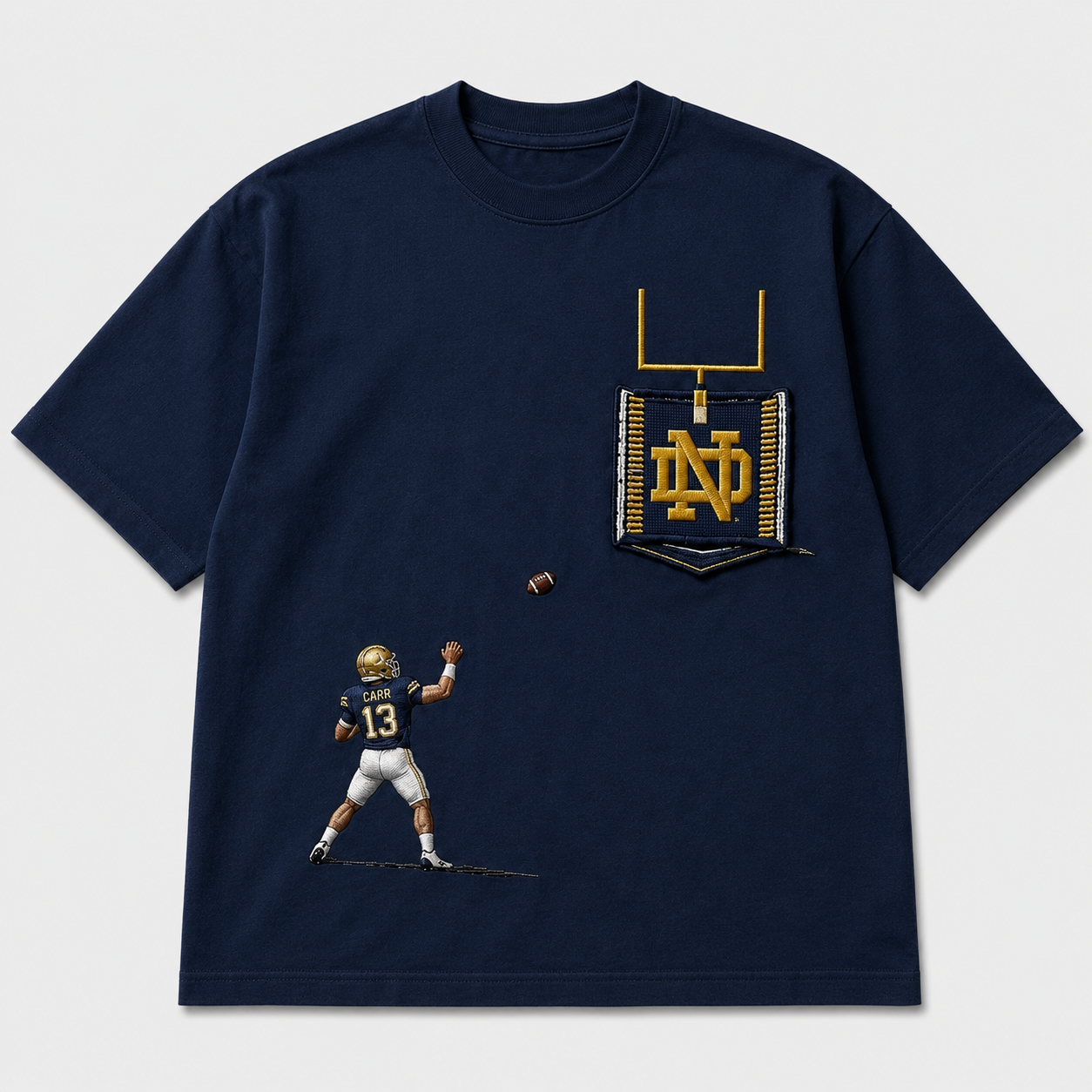 Men’s College Football Embroidered Tee