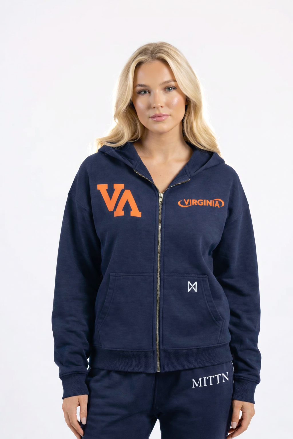 Classic MITTN x UVA Zip-Up Hoodie - Style 3