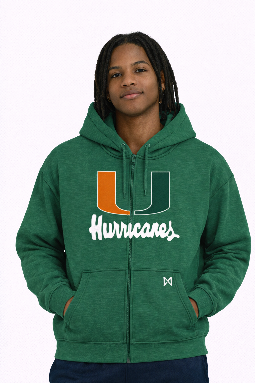Unisex Classic College Zip-Up Hoodie