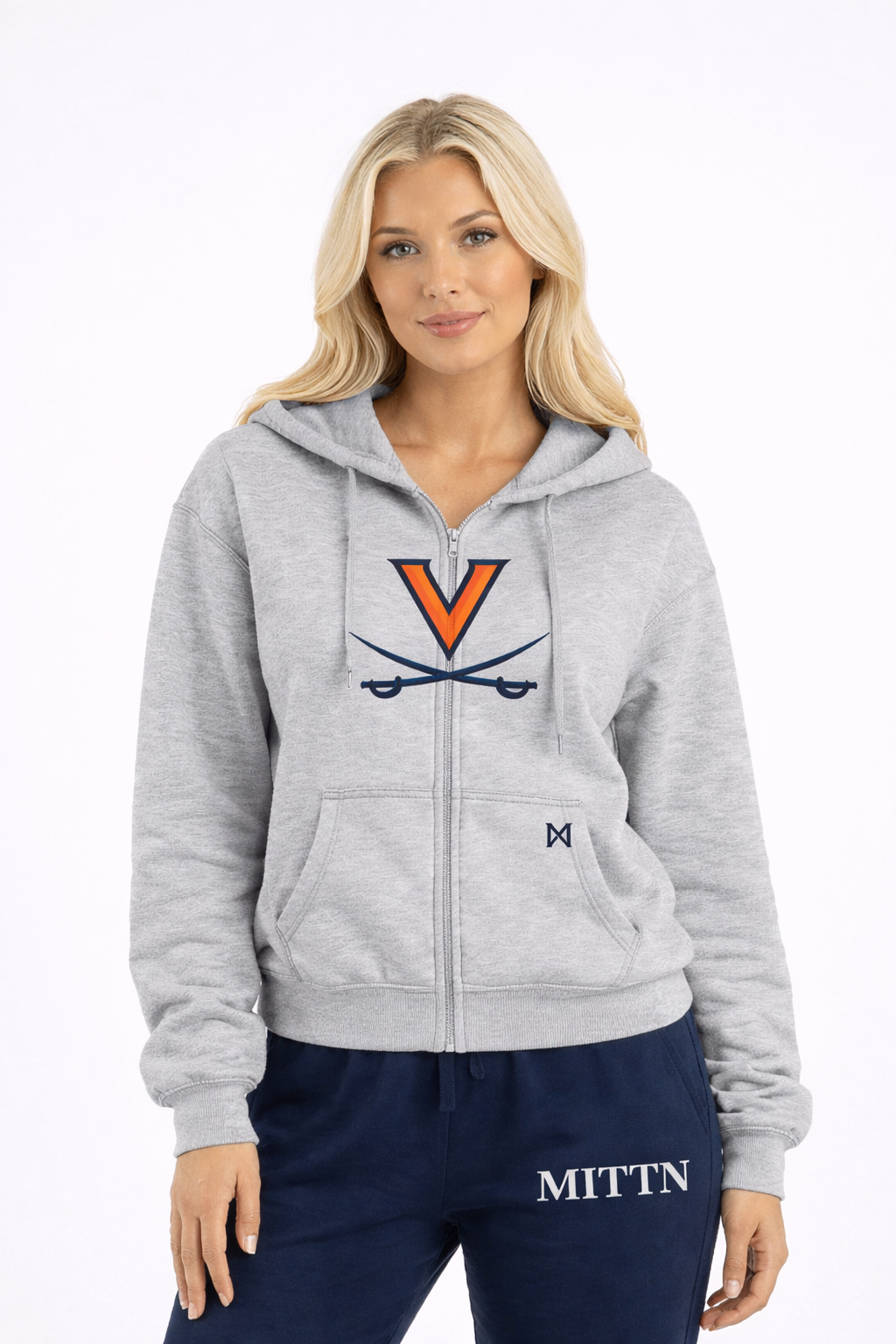 Classic MITTN x UVA Zip-Up Hoodie - Style 4