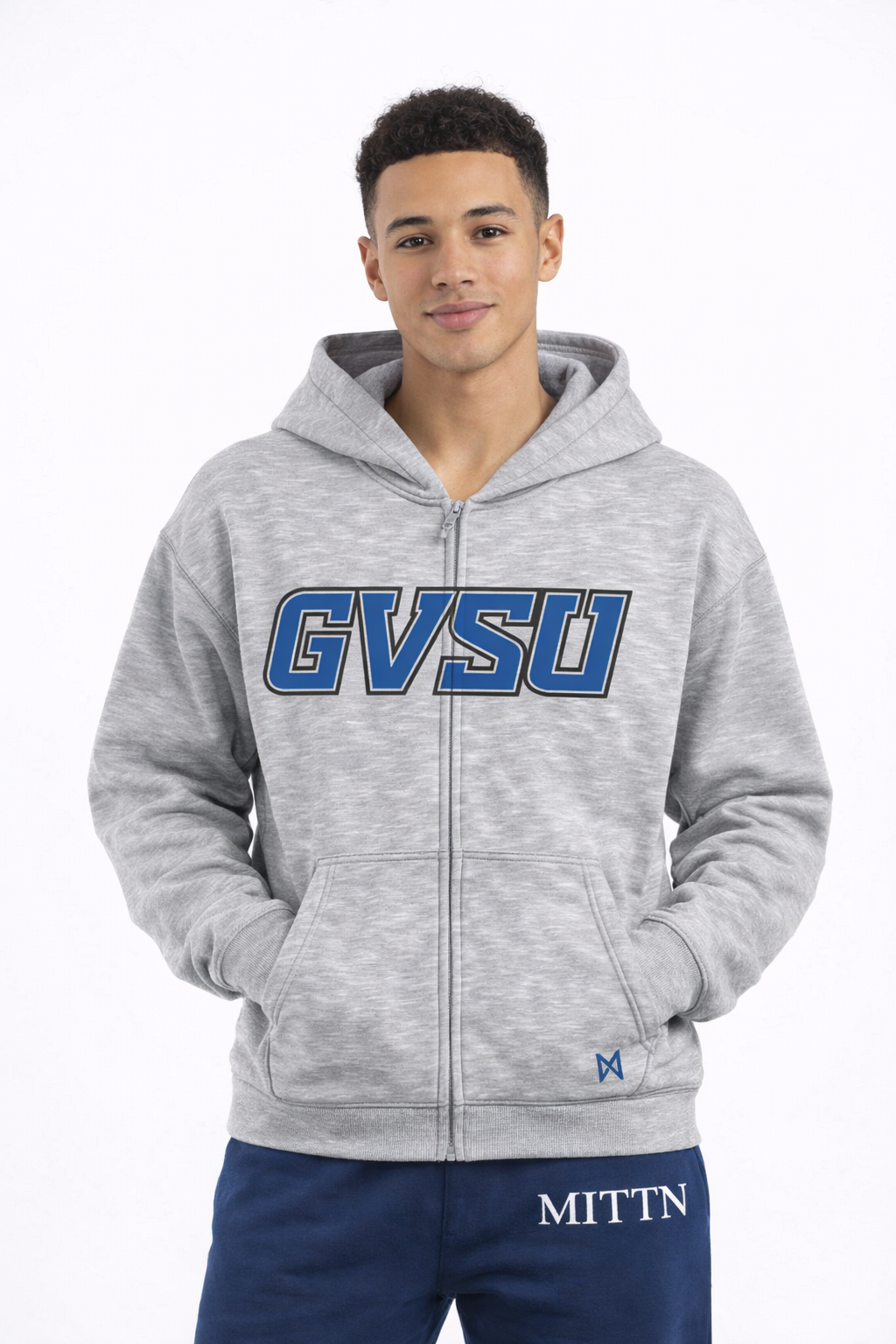 Unisex Classic College Zip-Up Hoodie