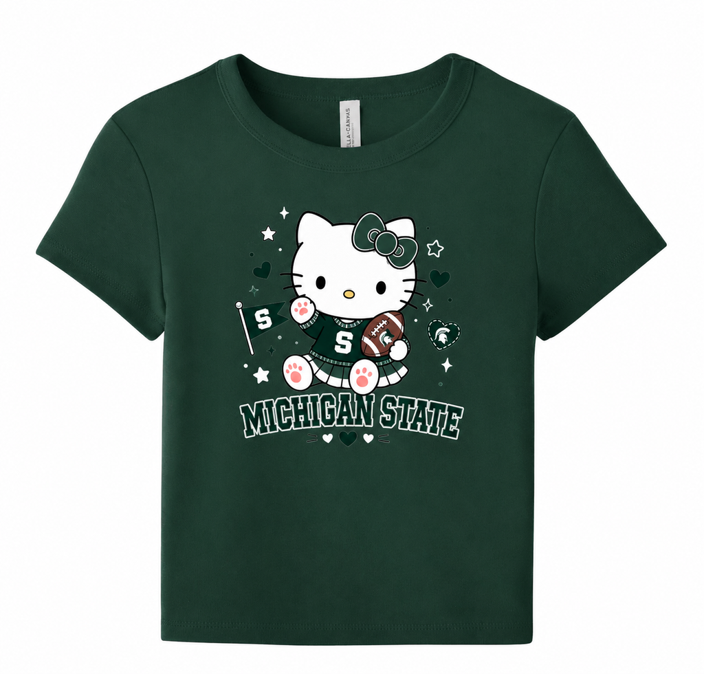 Women's College Hello Kitty Baby Tee