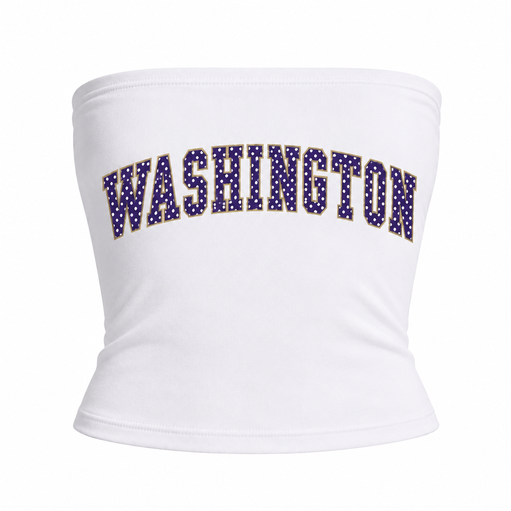 Women's Polka Dot College Tube Top