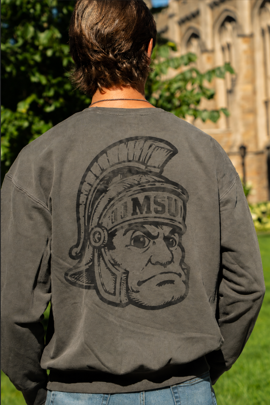 Men's Vintage College Crewneck