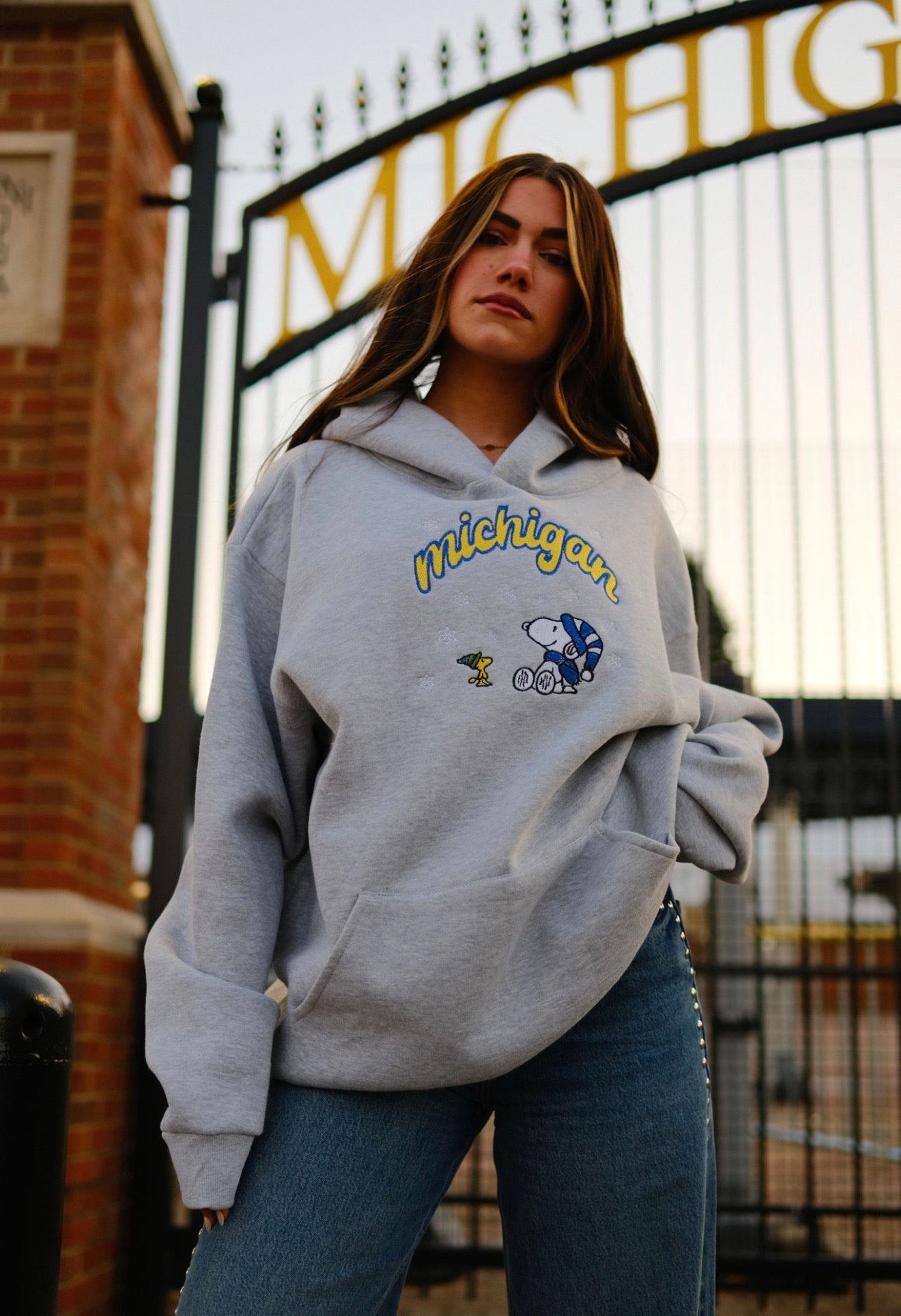 MITTN x Embroidered Snoopy Blizzard Hoodie