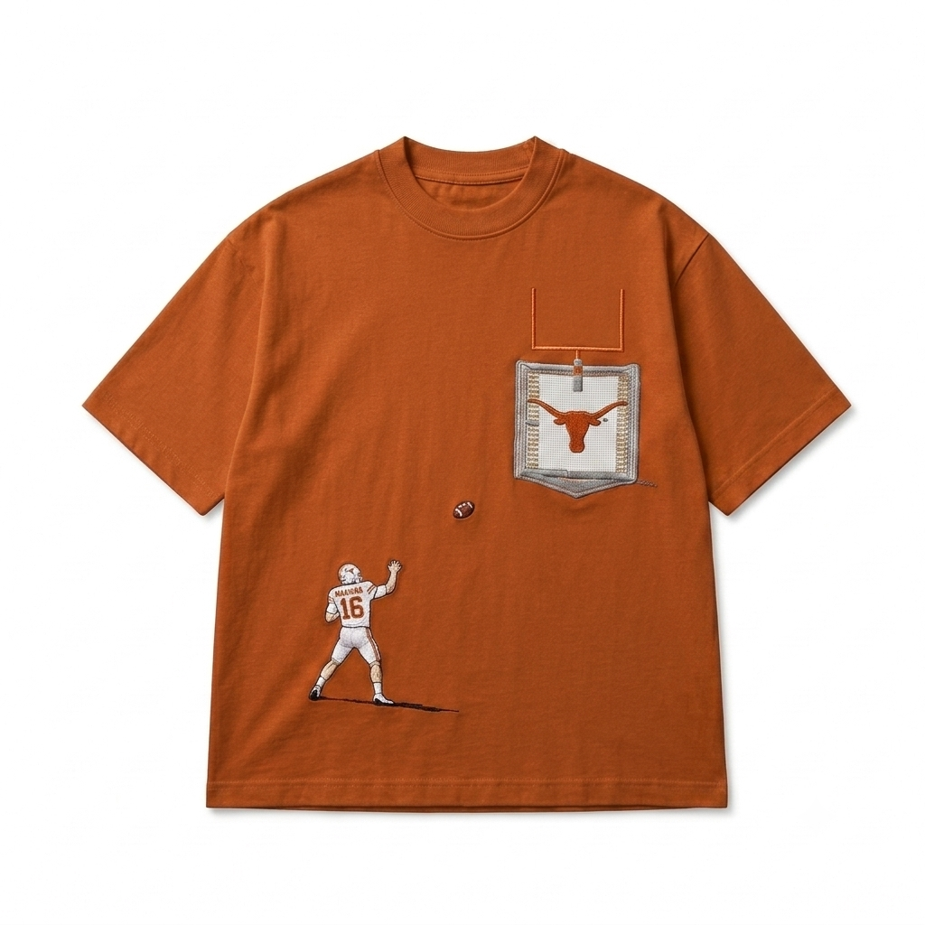 Men’s College Football Embroidered Tee