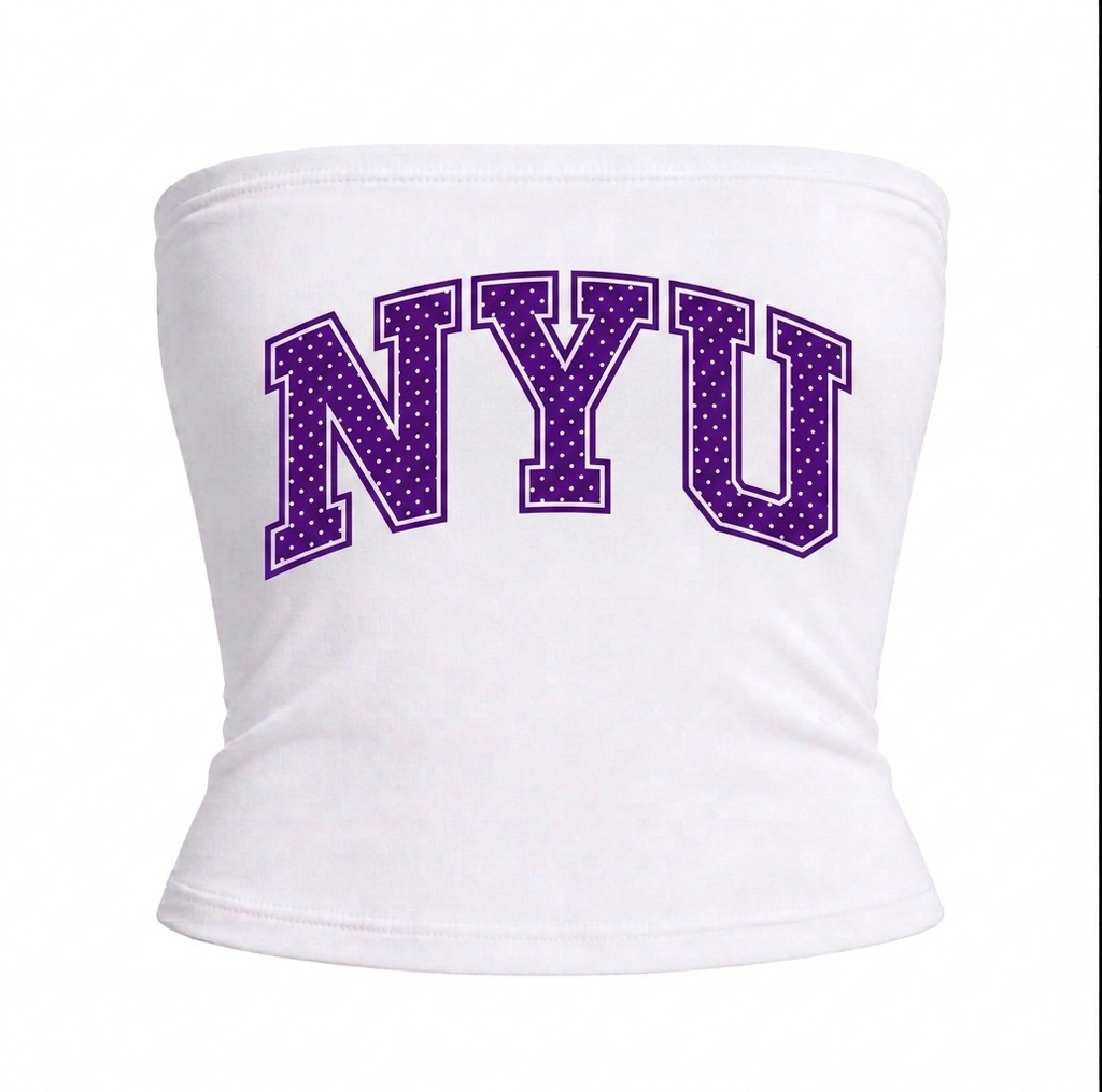 Women's Polka Dot College Tube Top