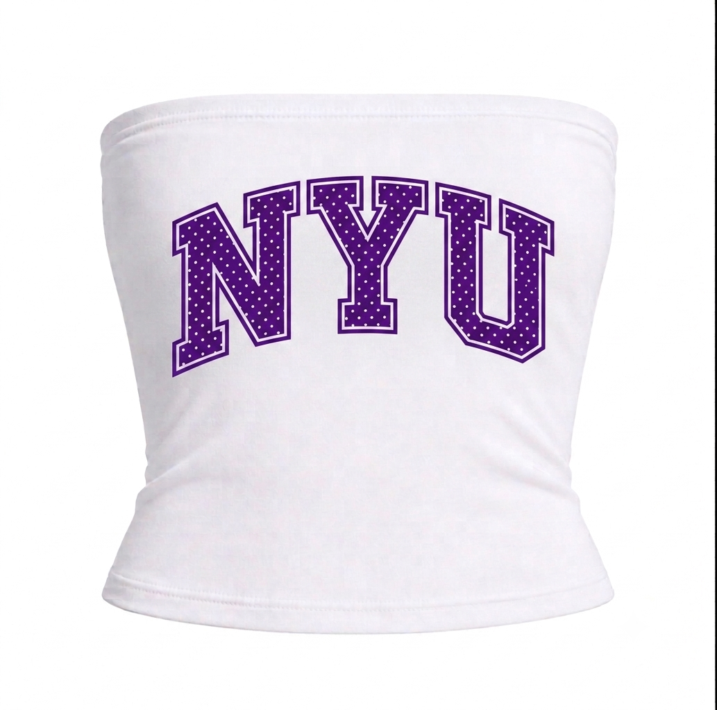 Women's Polka Dot College Tube Top