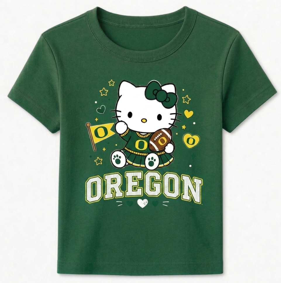 Women's College Hello Kitty Baby Tee