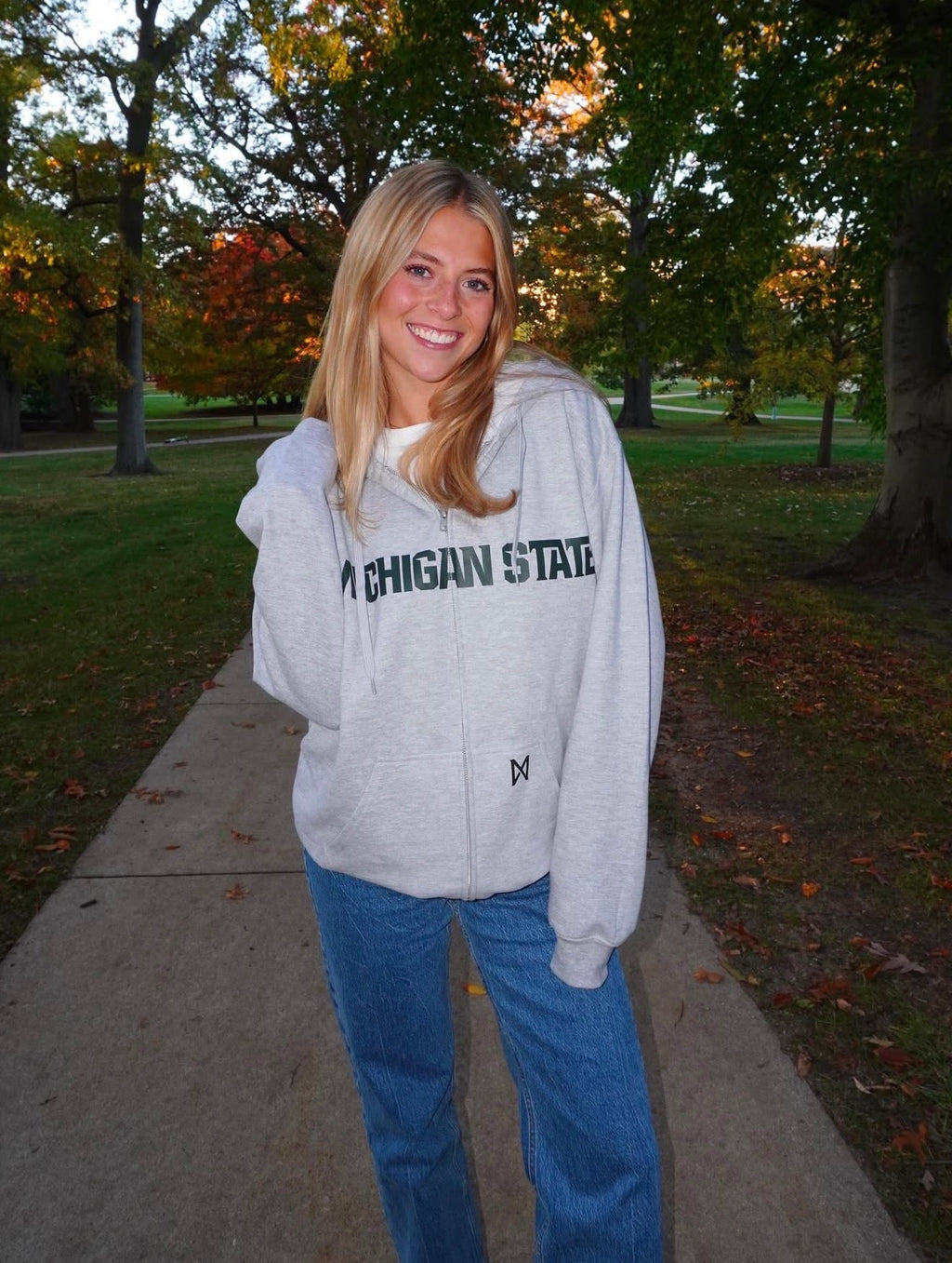 Classic MITTN x MSU Zip-Up Hoodie - Style 2