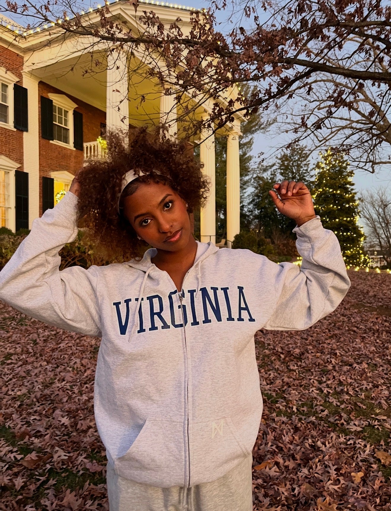 Classic MITTN x UVA Zip-Up Hoodie - Style 2