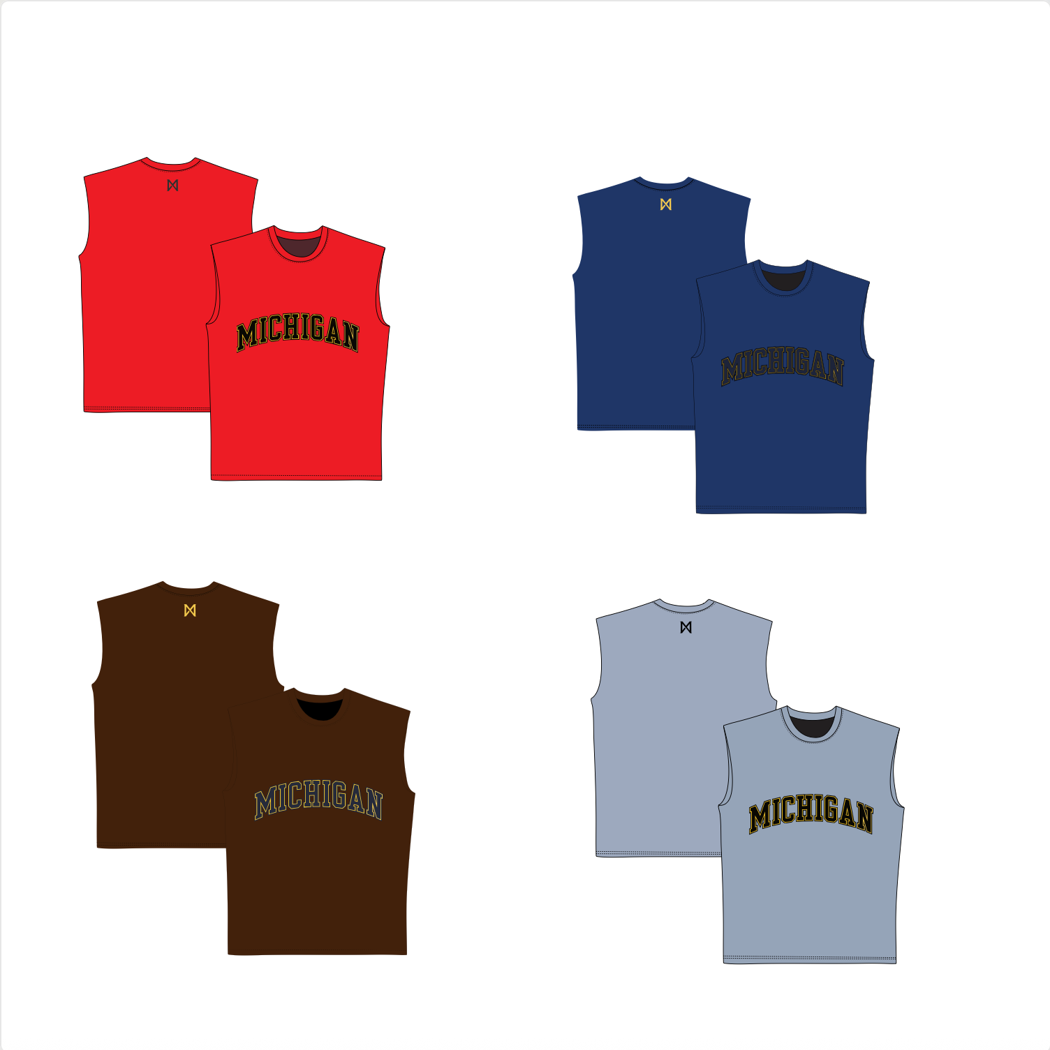 Classic MITTN x Michigan Sleveless Tee