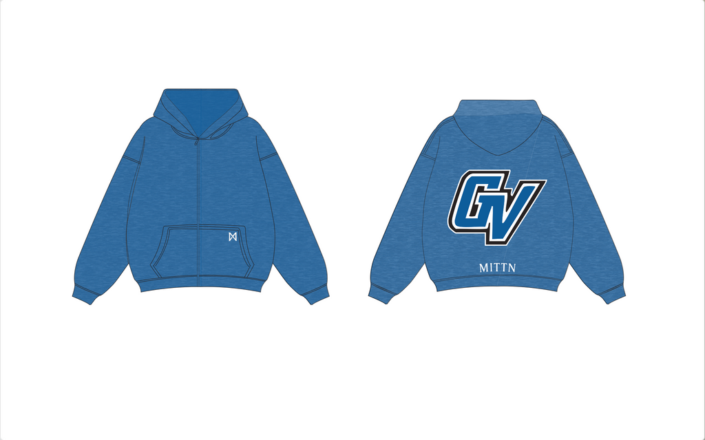 Classic MITTN x GVSU Zip-Up Hoodie - Style 1