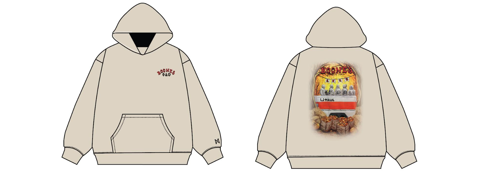 Boones Ultra-Heavyweight Stitched Hoodie