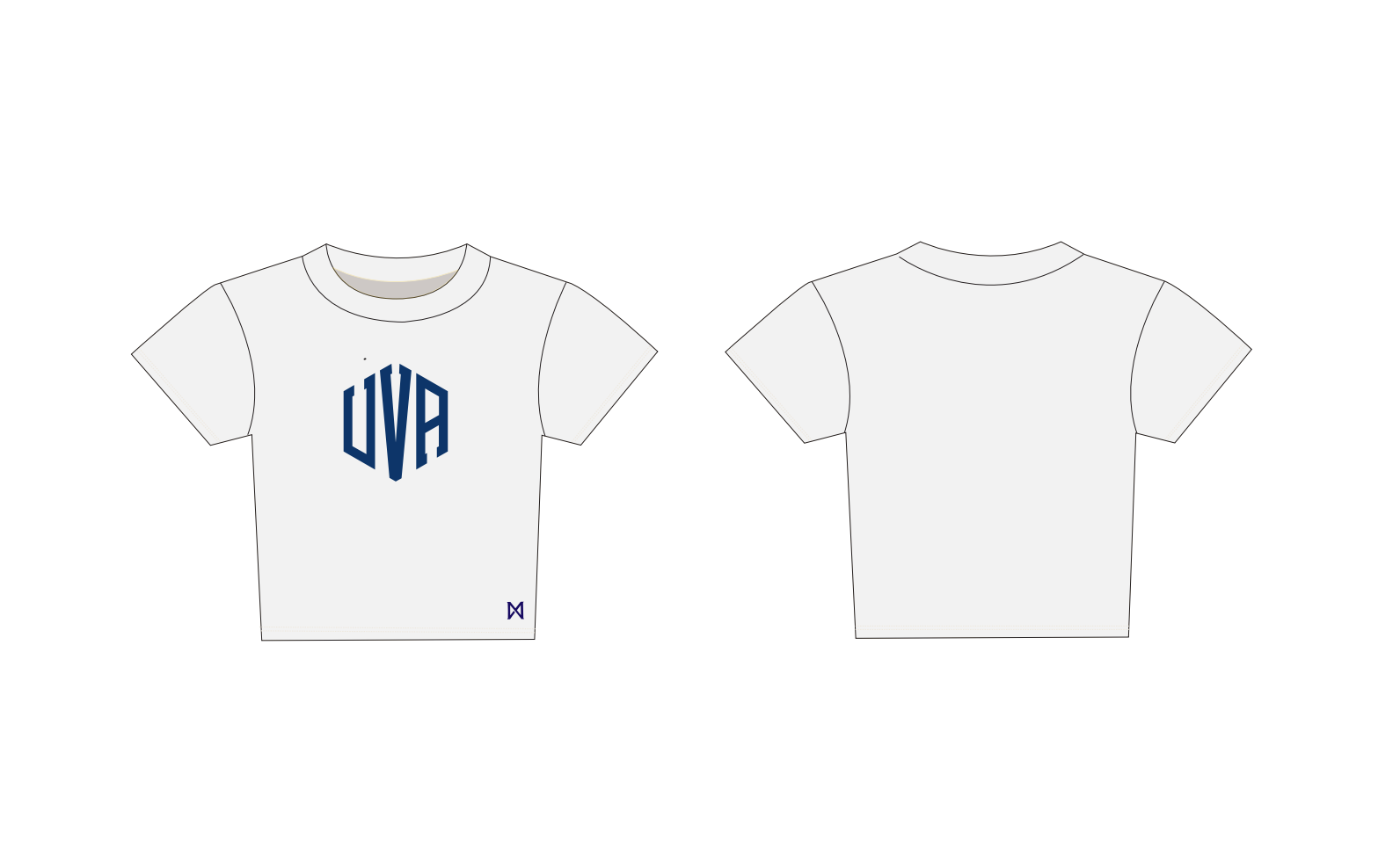 Baby Tee with 'UVA' MITTN logo 