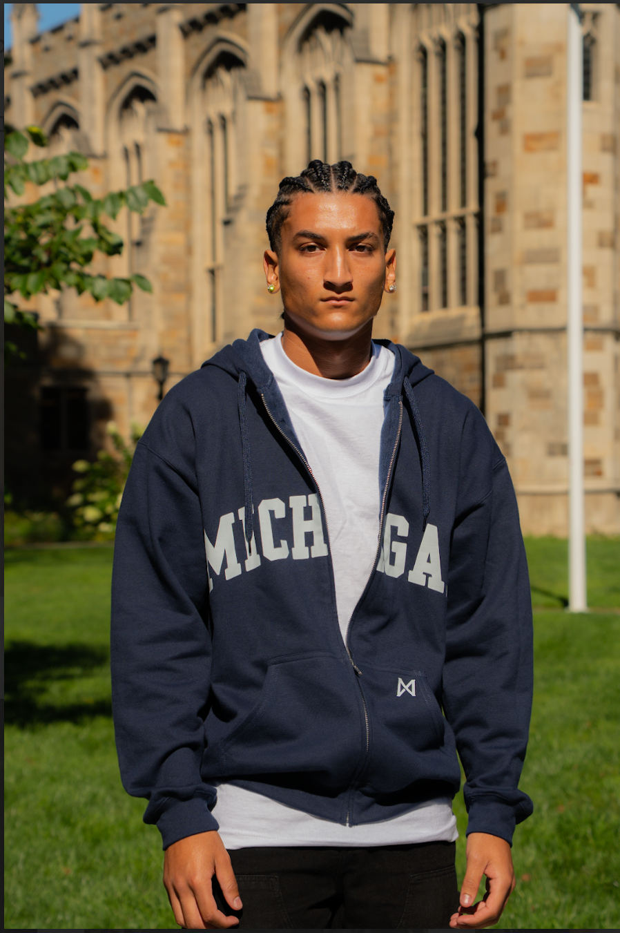 Classic MITTN x Michigan Zip-Up Hoodie