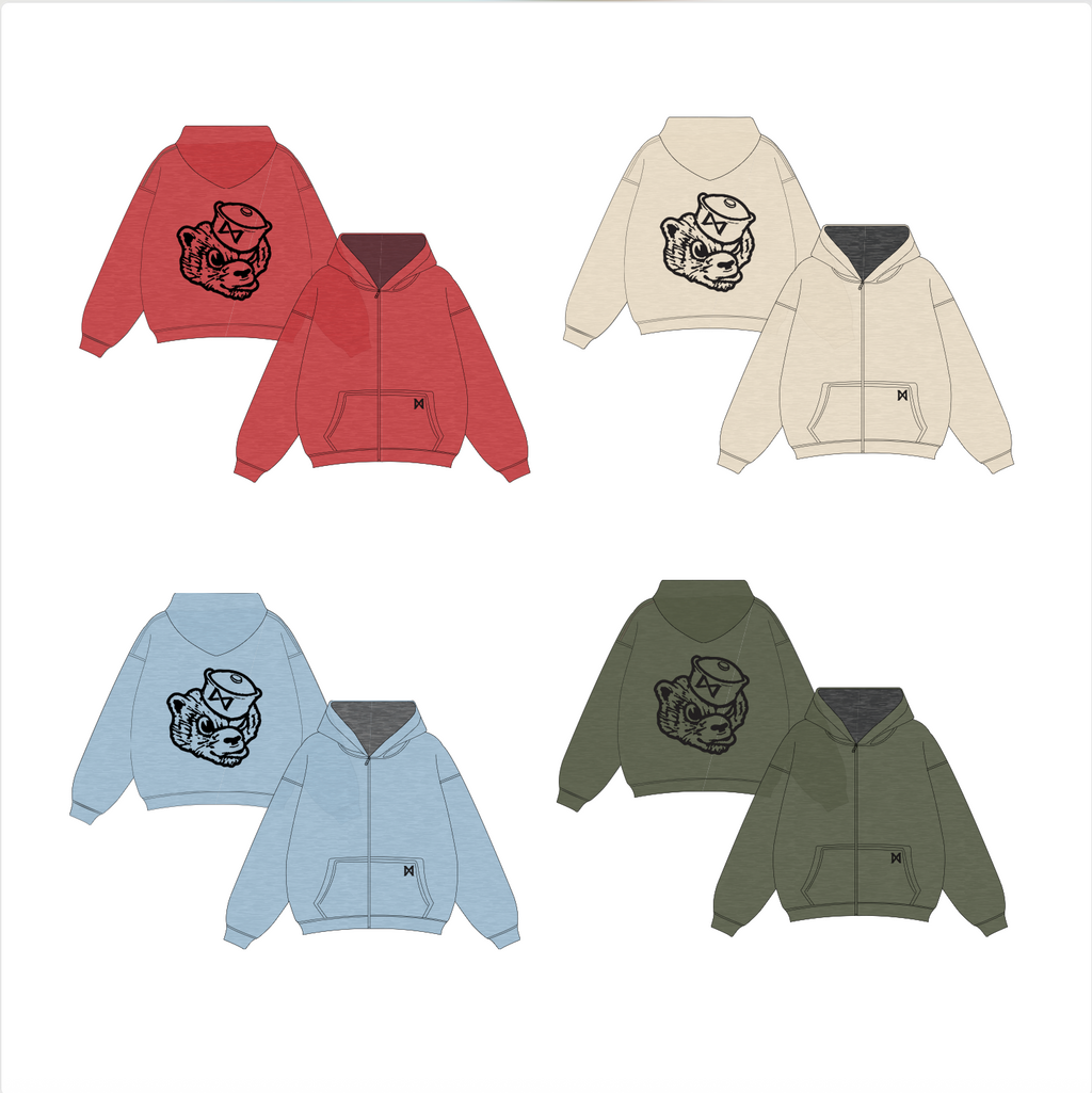 Classic MITTN x Styled Zip-Up Hoodie