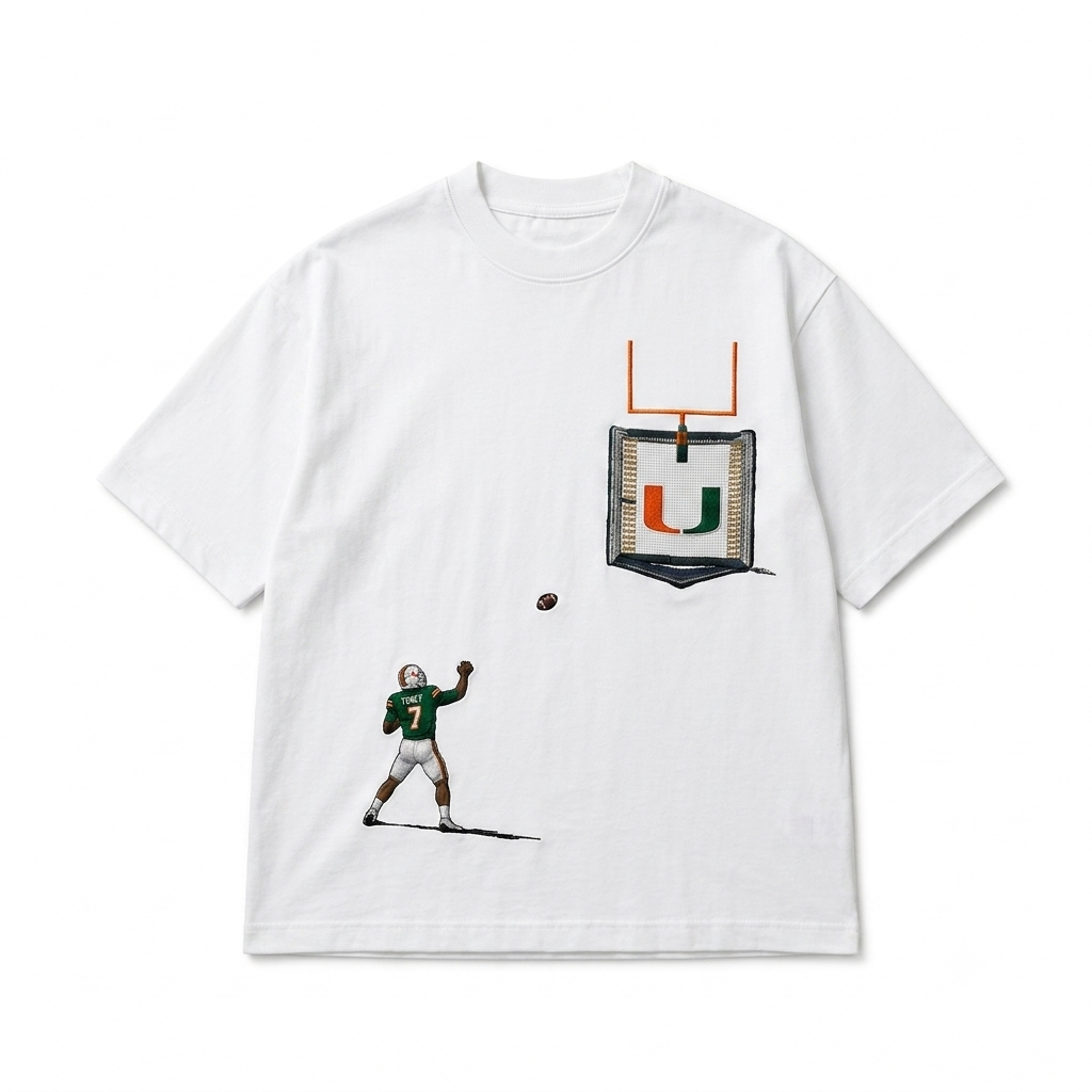Men’s College Football Embroidered Tee